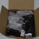 Halloween Lights Indoor Flickering Flame String Lights with 10 Pack Clear C7 Flame Light Bulbs, 12.8Ft Flame String Lights for Fall Decor Halloween Decorations Outdoor Home Party Lights (Black Wire)