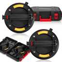 Goaste 2 Pack 8" Glass Suction Cups to Lift Large Glass, Vacuum Suction Cup Lifter with Handle, Heavy Duty Tile Suction Cup Tool for Granite, Glass, Tile, Window Replacement, 440lbs Load Capacity