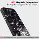 Genuine Forged Carbon Fiber Case for iPhone 15 Plus, Military Grade Drop Protection, Shockproof Phone Cover with Aluminum Alloy Buttons and Camera Frame - Glossy Blue