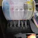 INKXPRO 312XL Empty Ink System CISS Refillable Cartridge Kit with Ink Flow Control Damper for Chipless Firmware Installed EPSON XP-15000 Printer