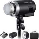 Godox AD300Pro Studio Outdoor Strobe Flash, AD300 Pro 300W 2.4G TTL HSS 1/8000s Monolight Speedlite Light, 2600mAh Lithium Battery, 0.01-1.5s Recycle Time, 12W Bi-Color Dimmable Modeling LED