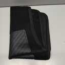 gunroil 4 PCS Car Mat Kit, 65 cm x 43.5 cm + 30 cm x 43.5 cm Flame Retardant PVC Non-Slip Curve Protection Mat, Vehicle Modification Replacement Accessories, for Most SUVs, Cars (Black)