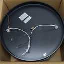 ZHU YAN 2 Pack Black Flush Mount Ceiling Light,Industrial Farmhouse Metal Cage Black Light Fixtures Ceiling Mount for Kitchen Entryway Hallway E26 Base (10.63in)