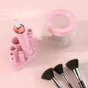 Makeup Brush Cleaner Dryer, Neeyer Super-Fast Electric Brush Cleaner Machine Automatic Brush Cleaner Spinner Pink color