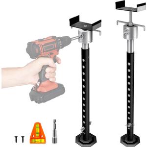 RV Slide Out Support Jacks, Adjustable from 25" to 53" Heavy Duty Quick Lift Slide Out Stabilizer up to 5000 lbs Capacity Each,Set of 2 Travel Trailer Stabilizers for Travel Camper RV