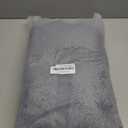 SHACOS Grey Bathroom Rugs Sets 3 Piece, 16"x24" + 20"x32" Non Slip Bath Mat and 20"x24" Toilet Rugs U Shaped Washable, Soft Fluffy Water Absorbent Bath Rugs for Bathroom