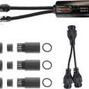 POE Combiner Splitter Adapter, Run 2 IP Cameras on 1 Cable, Works on all POE Switches, POE NVR and POE Cameras, Mode A and B POE Compatible