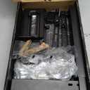 Perlegear Universal Swivel TV Stand Base for 3270 inch TVs, Height Adjustable Table Top TV Stand Mount with Tilt, Tempered Glass Base, Holds up to 88 lbs, Max VESA 400x400mm, PGTVS26