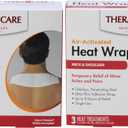 Thera|Care Air-Activated Heat Wrap | Neck, Wrist, Shoulder | 3-Treatments |Deep, Penetrating Pain Relief (Pack of 2)