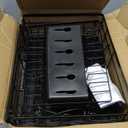 2 Tier Dish Drying Rack, Large Extendable Dish Racks for Kitchen Counter or Over Sink, Dishrack with Drainboard, 2-in-1 Anti-Rust Stainless Steel Dish Drainer with Utensil Holder & Cup Holder (Black)