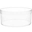 Dayaanee large Round Acrylic Container, Clear Round Acrylic Box Organizer with Lid Circle Box with Lid, 8.7x3.9” Storage Boxes for Candy, Pill, Nails, Beads and Tiny Jewelry