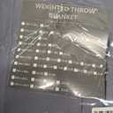 yescool Weighted Blanket for Adults (12 lbs, 48" x 72", Pink Grey) Cooling Heavy Blanket for Sleeping Perfect for 110-130 lbs, Twin Size Breathable Blanket with Premium Glass Bead, Machine Washable