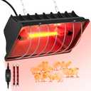 Heat Lamp for Chickens Chicks, Chicken Coop Heater with Adjustable Temp Hanging Height for Winter