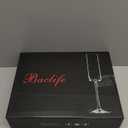 BACLIFE Crystal Champagne Flutes Set of 6 - Hand Blown Champagne Glasses With Long Stem - 6.5 oz Elegant Sparkling Wine Stemware - Unique Gift for Mother's Day,Birthday,Wedding - Clear