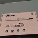 Ufree 5 in 1 Curling Iron with Ceramic Barrels (0.35"-1.25"), Curling Wand Set with Flat Iron Hair Straightener, Instant Heat Up, Dual Voltage Hair Curler, Gifts for Women, Pink