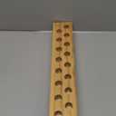 Mumufy 18in Long Wooden Taper Candle Holders for Birthday Party Candlestick Table Centerpiece Giant Wooden Farmhouse Candle Holders Decorations for Birthday Wedding Anniversary Desktop(Natural Wood)