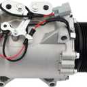 Honda CRV AC Compressor - Compatible with 2002-2006 Honda CR-V, 2.4L Vehicles - Replaces 10663AC, 1522110, 10345240, 10349721, 638951- HVAC Air Conditioner Compressor