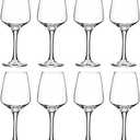 YANGNAY Wine Glasses Set of 8, 12 Oz Classic Red or White Wine Glass with Stem, Perfect for Home, Restaurant Use, Dishwasher Safe