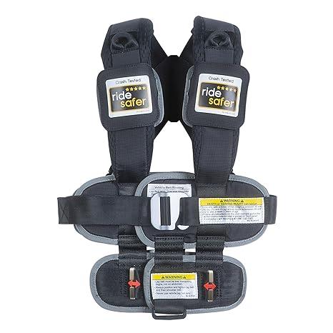 RideSafer - Small Black, Lightweight, Compact, Portable Car Seat - Perfect for Travel and Everyday Child Safety