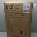 EKO Mirage-T 50 Liter / 13.2 Gallon Touchless Rectangular Motion Sensor Trash Can, Brushed Stainless Steel Finish