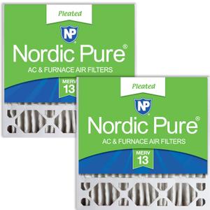 Nordic Pure 20x20x5 (19_5/8 x 19_7/8 x 4_3/8) Honeywell/Lennox Replacement MERV 13 Air Filters 2 Pack