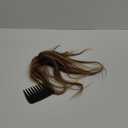 REECHO Hair Toppers for Women Real Human Hair, Seamless Human Hair Toppers with Bangs, 360 3D Cover Clip in Bangs Hair Extensions for Daily Wear, Medium Brown with Highlights