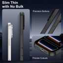 Designed for iPhone 17 Pro Case Magnetic, Compatible with Magsafe, Camera Control Button, Camera Lens Protector, Clear Soft TPU Plated Phone Case for iPhone 17 Pro, Black