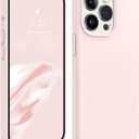 AOTESIER Magnetic for iPhone 13 Pro Phone Case, [Compatible with MagSafe][Military Shockproof Protection] Silicone Case with Soft Microfiber Lining, Camera & Screen Protection 6.1 inch, Chalk Pink