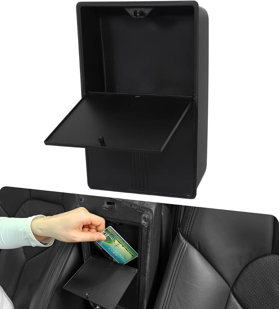 Center Console Organizer for Hyundai Sonata 2015 2016 2017 2018 2019 Armrest Hidden Storage Box Lid Secret Compartment Interior Accessories