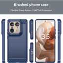 Case for Motorola Edge 50 Ultra Case/Moto X50 Ultra 5G XT2401-2, Slim Thin Phone Cover TPU Back Cases Anti-Scratch Shockproof Protective Cover for Motorola Edge 50Ultra 5G Blue