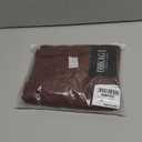 OMKAGI Women Long Sleeve Shirts Cotton Ribbed Fitted Basic Tops Crewneck Y2K Top (Large, Chocolate)