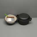 5-Quart Bread Oven,Cast Iron Dough oven Pot For Bread Baking,Roast,Simmer,Braise & Pan Fry,Baking Supplies With Stainless Steel Mixing Bowl,Parchment Etc