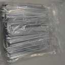 FEED GARDEN 6 Inch 200 Pack Galvanized Landscape Staples 11 Gauge Anti-Rust Garden Stakes Landscaping Fabric SOD Pins Yard Stakes for Christmas Decoration Weed Barrier Fabric