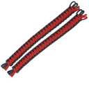 BubbasGarageTv - Universal Paracord Headrest Grab Handles (Red)