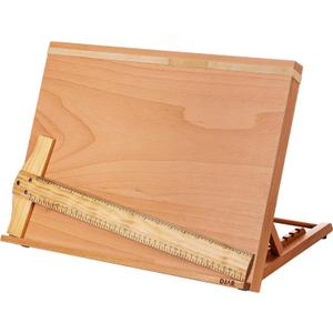 DJAR 5-Position Drawing Sketching Board, Adjustable Portable Drafting Table Easel, Beechwood, Natural, A2