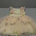 Kids Girls Confetti Birthday Princess Dress Ruffle Sleeve Boho Cake Smash Photo Shoot Outfit 3-10T, Size 80,