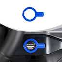 JWWY Bronco Push Start Button Cover Spin Engine Start Stop Button Cover Ignition Trim for 2021-2025+ Ford Bronco Interior Accessories ABS Blue