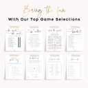 GardenCity Advice and Wishes for The Mr and Mrs, Bridal Shower Games for 50 Guests, Wildflower