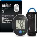 Braun ExactFit 2 Blood Pressure Monitors for Home Use - Accurate Blood Pressure Machine, Color-Coded Results, Large Display BP Monitor, Universal Upper Arm BP Cuff, 30 Memory Slots