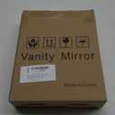 Hollywood Vanity Mirror with Dimmable LED Lighting, Smart Touch Control & U-Shaped Bracket - Portable Tabletop Makeup Mirror for Travel, Home (White) (8"L x 9"W)