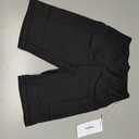 AugIris Womens Biker Shorts with 2 Pockets 8" High Waisted Tummy Control Workout Yoga Running Gym Shorts Black, Pack of 2, Smal