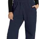 luvamia Sherpa Overalls for Women Loose Fit Winter Fuzzy Fleece Warm Bib Pocket Adjustable Jogger Baggy Overall Jumpsuit (M)