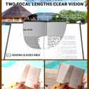 JM Bifocal Reading Glasses For Women Men, Classic Square Reading Sunglasses UV Protection (3 Packs Mix Color)