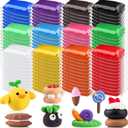 72 Pcs 38oz Air Dry Clay Bulk Modeling Magic Ultra Lightweight Foam Modeling Clay for Kids Adults DIY Gifts Party Arts Crafts and School Project Supplies(Classic Color)