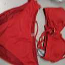 Blooming Jelly Womens Bikini Sets Two Piece Swimsuit 2026 Curvy Cutout String Bathing Suit (Red, XL)