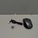 TECKNET Wireless Mouse Jiggler, USBC Rechargeable Mouse, Silent Mouse with USBC Adapter, 6400 DPI Ergonomic Mouse, Buildin Mouse Mover, 2.4G Computer Mice for Mac, Laptop, Desktop, PC, Grey