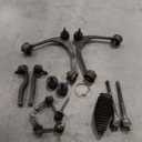 8pc Front Upper Control Arms Suspension Kit Fit for 1998-2005 Lexus GS300 1998-2000 GS400 2001-2005 GS430 with Lower Ball Joints Tie Rods