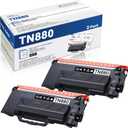 TN-880 Toner Replacement for Brother TN-880 Black Super High Yield Toner Cartridge HL-L6200DW HL-L6200DWT HL-L6400DW HL-L6400DWT MFC-L6700DW MFC-L6750DW MFC-L6900DW Printer Toner (2 Pack, Black)
