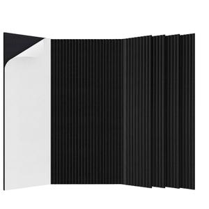 10 Pack Acoustic Panels,47.2x23.6x0.4 inch Acoustic Wall Panels, Large Soundproof Panels, Self-Adhesive Sound Proof Panels for Walls, Acoustic Treatment for Recording Studio& Office, Black