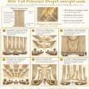 20ftx40ft Champagne Gold Ceiling Curtain for Wedding Parties, 60"W x 480"L